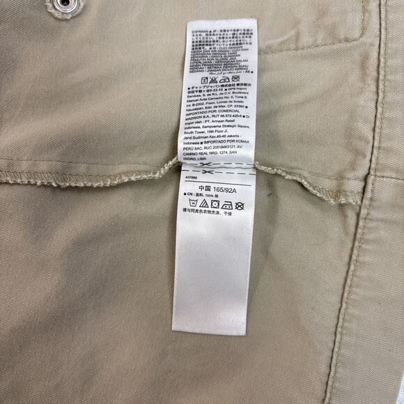 Old Navy Military Field Jacket Khaki Tan Cargo Utility Barn Chore Women's Sz Med - Picture 12 of 16